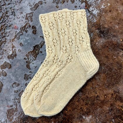 mežģīņrakstu zeķes